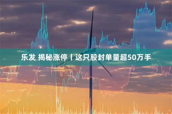 乐发 揭秘涨停丨这只股封单量超50万手