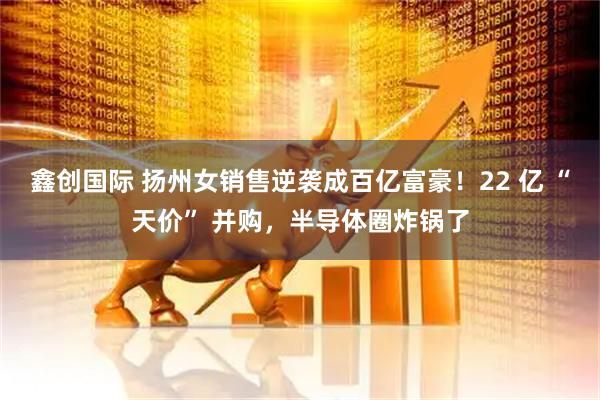 鑫创国际 扬州女销售逆袭成百亿富豪！22 亿 “天价” 并购，半导体圈炸锅了