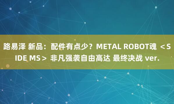 路易泽 新品：配件有点少？METAL ROBOT魂 ＜SIDE MS＞ 非凡强袭自由高达 最终决战 ver.