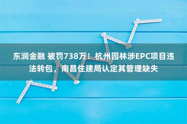 东润金融 被罚738万！杭州园林涉EPC项目违法转包，南昌住建局认定其管理缺失